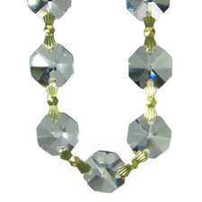 33cm Kristall Kette ~16x