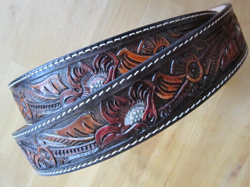 Westerngürtel echt leder - westerngürtel,