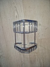 Eckregal Regal Edelstahl Dusche Bad Küche 2 Stöckig Ecke Regal