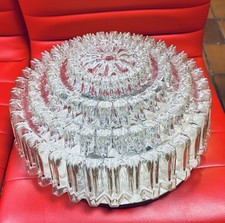 Glashütte Limburg Deckenlampe Vintage 70 er Jahre Bubbleglas,