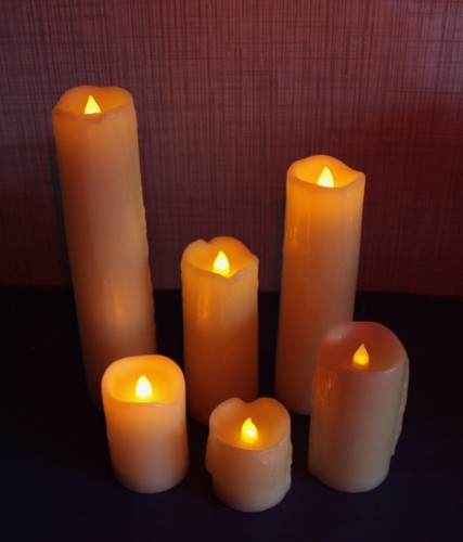 6er led kerzen - kerzen, stumpen