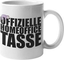 Offizielle Homeoffice Tasse Faultier Lustig - Geschenk Männer, Home Office