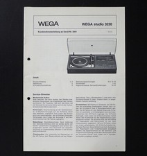 Original WEGA studio 3230