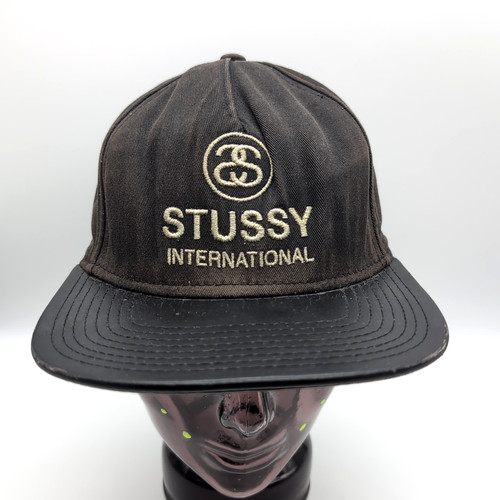 Stussy cap schwarz gold - stussy,