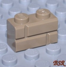 TT21) 20 Stück dunkel tan beige Mauersteine Ziegelsteine Backsteine 98283 & NEU