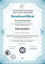 Berufszertifikat premium - berufszertifikat,,