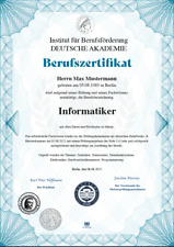 Berufszertifikat, Premium