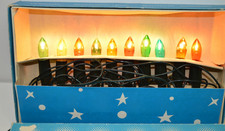 DDR Lichterkette NARVA 10 flammig bunt funktionstüchtig mit Klemmen 9694