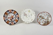 P45R55- 3 Asiatika Porzellan Teller handbemalt ua Ironstone China 