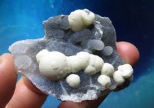 Fluorit-Kugeln elfenbeinfarben