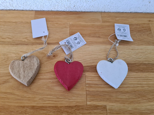 Herz aus holz zum hängen - herz,