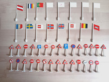 Lego City Legoland Flaggen Fahnen Verkehrsschild Konvolut 60er 70 er 80er Jahre