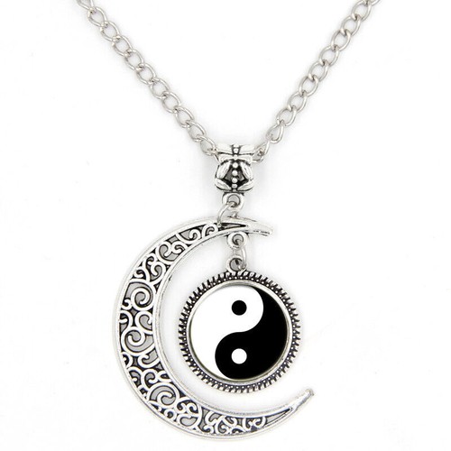 Anhänger yin yang cabochon - yin,
