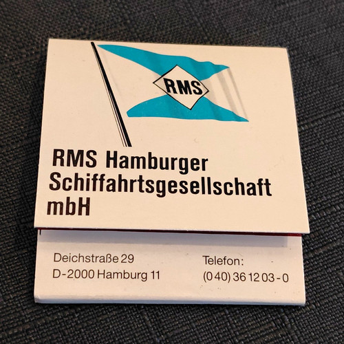 Streichholzheftchen rms - streichholzheftchen,,