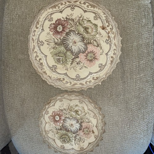 Vintage gobelin brokat - vintage, runde