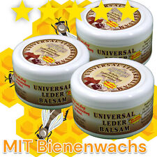 3 er Lederbalsam Leder Lederpflege Echtem Bienenwachs Balsam Universal Reiniger