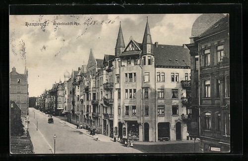 Hannover straßenpartie - ak, hannover,
