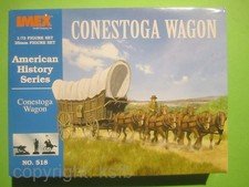 1:72 Imex #518 Wilder Westen Überland Planwagen Conestoga Wagon 6 spännig SELTEN