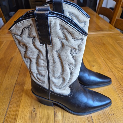 Zara cowboystiefel kombiniert - zara,