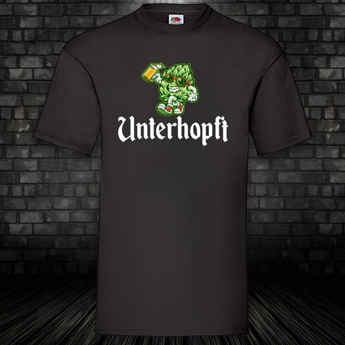 Unterhopft bier hopfen shirt - unterhopft,