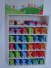 Buchstabenzug bunt A-Z Namenszug Holzeisenbahn