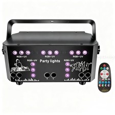 RGB Laser Beam Projektor DJ-Disco Lichteffekt Party DMX Strobe Bühnenbeleuchtung