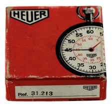 NOS Rarität Heuer Vintage Flyback- Chronograph Stoppuhr Ref. 31.213 mit  Box