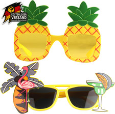 2 STK Lustige Sonnenbrille, Hawaii Party Sonnenbrille, Lustige Partybrillen, Haw