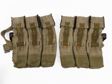 #X5 Wehrmacht 2x Magazintasche 44er ROTER Faden HELL