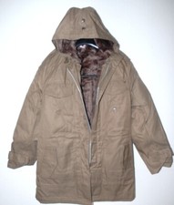 NEU! Parka Regenjacke  + Kapuze + Futter Regenmantel Regen Mantel Jacke 48/S-M