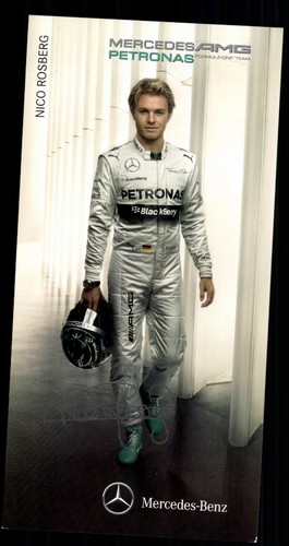 Nico rosberg autogrammkarte - nico,