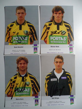 4 x Dynamo Dresden org. signiert uralte Autogrammkarten Portas  DDR (28)