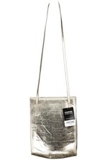 L.CREDI Handtasche Damen Umhängetasche Bag Damentasche Leder Silber #morob4o
