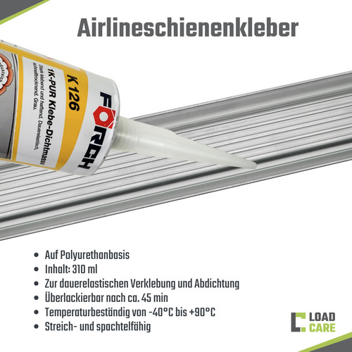 Kleber für airlineschiene - 1x,