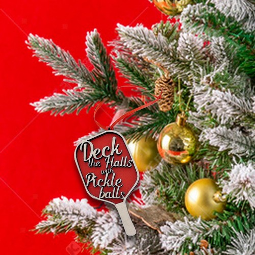 Pickleball weihnachtsornament - pickleball,