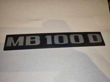 Original oldtimer Mercedes Emblem / Schriftzug MB100D / MB 100 D