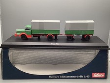 LKW Modell 1:43 Schuco 03033 Krupp Titan Planen-LKW mit Anhänger mit OVP