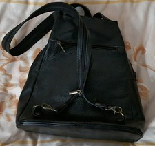 NEU Pike Leder Damen Cityrucksack schwarz 28x28 -28x18  neu 2 Außent 2 Innen 