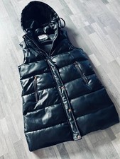 glänzende warme Stepp Weste PVC, Kunstleder Lack  XL    #21