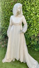Vintage Brautkleid creme