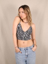 Zara Bustier mit Zebra-Print