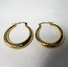 Große Creolen 333 Gelbgold Ø