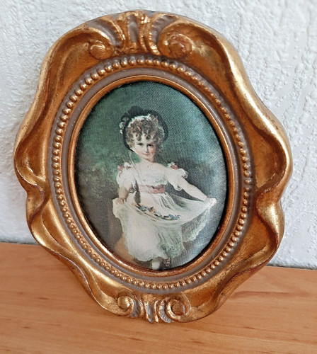 Antik stil miniaturbild - miniaturbild, oval