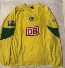 Hertha BSC Matchworn Trikot 2006/2007 Gr: XL gelb grün