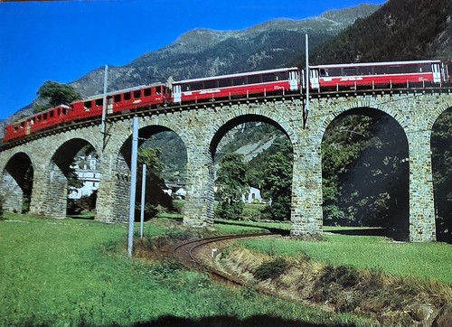 Brusio viadukt bernina - viadukt,
