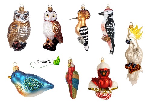 Christbaumkugeln figuren glas - christbaumkugeln,