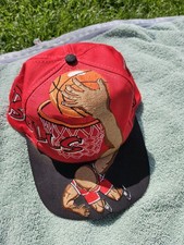 Vintage Chicago Bulls NBA Snapback Cap Hut  Twill rar selten Sammlerstück 