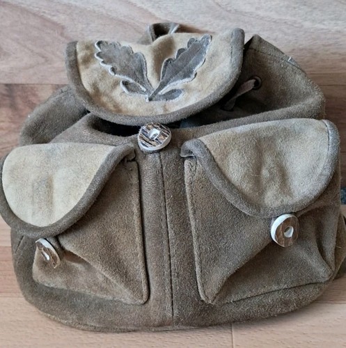 Wildleder rucksack mit - wildleder,