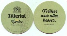 sehr schöner Bierdeckel Zillertal Bier Tyroler Imperial Zwickl Österreich 1  A