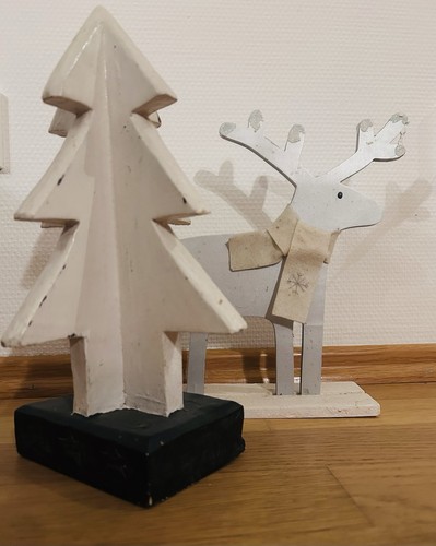 Rentier tannenbaum baum holz - rentier,